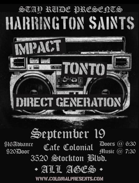 Stay Rude Presents: Harrington Saints 