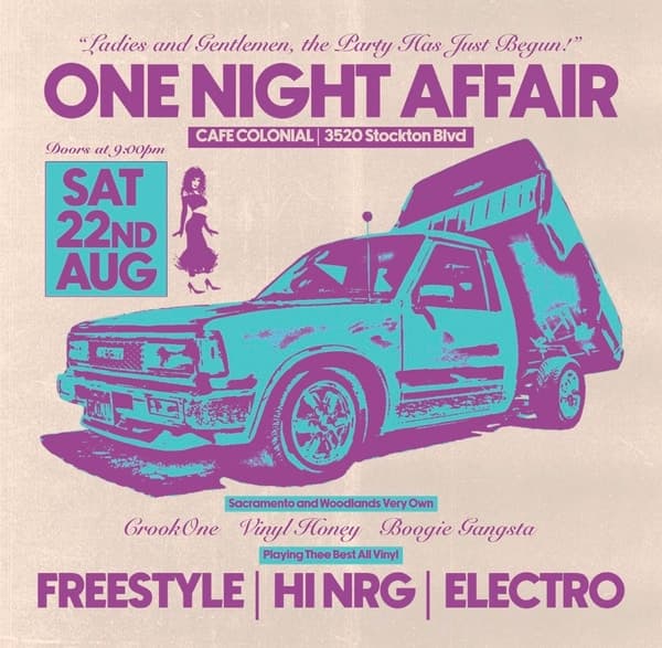 One Night Affair - Freestyle. Electro, Hi NRG